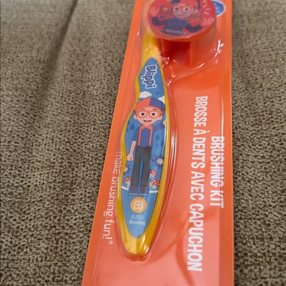 Hot Wheels brush buddies toothbrush set with cup and Blippi brush set - boys